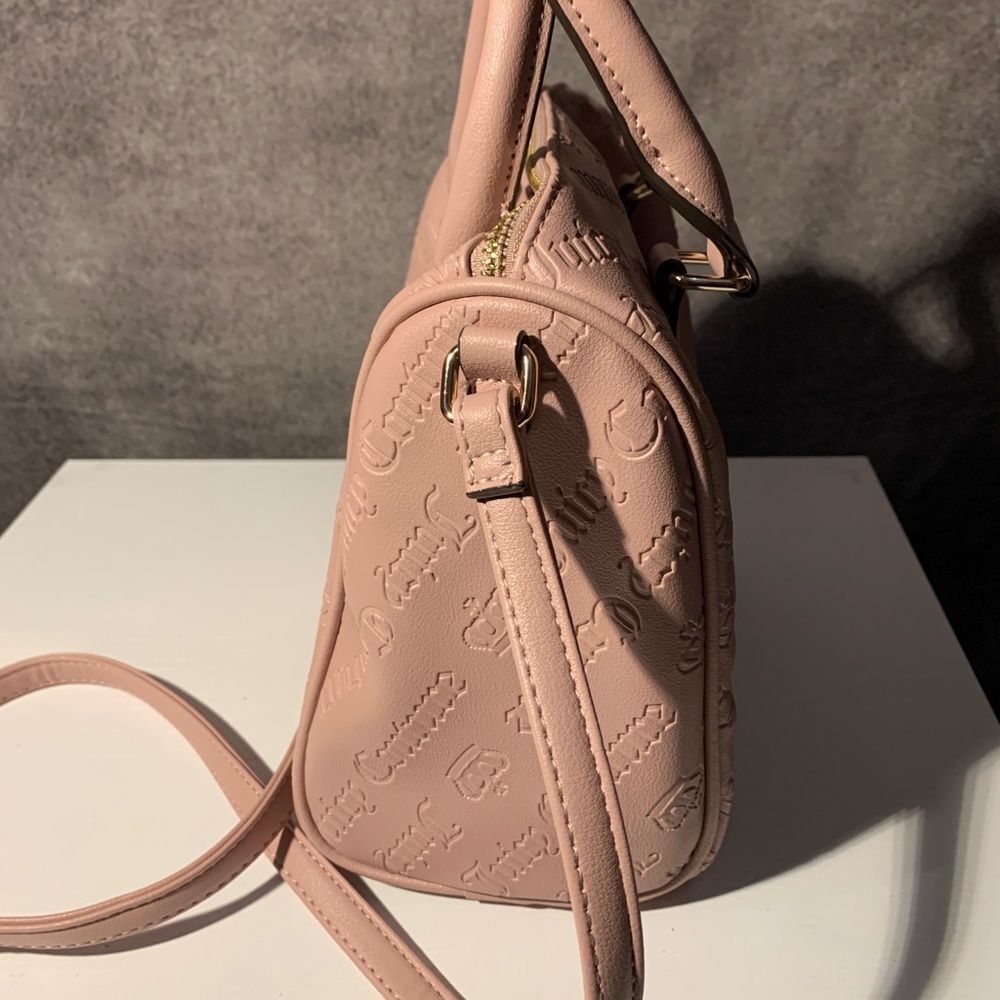 NWT Juicy Couture Not Your Babe Satchel Purse Handbag Dusty Blush - Picture 5 of 10